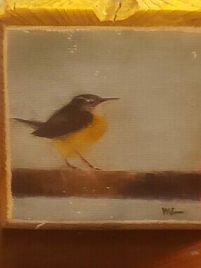 Mary Gregory Studios, Ltd., Original Bird Painting Western Red Cedar Block Art
